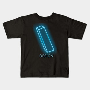 Cyan Design Neon Sign Kids T-Shirt